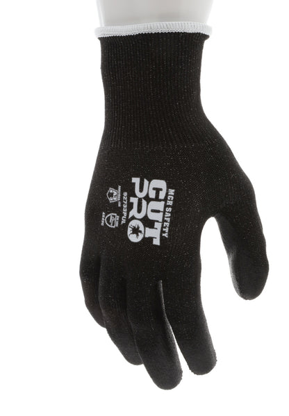 92733PU - MCR Safety CutPro® - 13 Gauge HyperMax® HPPE Shell - Cut, Abrasion, and Puncture Resistant Work Gloves - PU Coated Palm and Fingertips