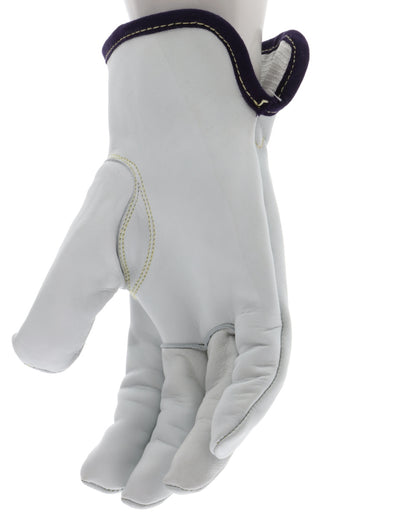 3611DT - Leather Drivers Work Gloves - Premium A Grade Grain Goatskin - Dyneema® Diamond Technology Lining - Cut Resistant Gloves - Keystone Thumb - Natural Lanolin Content Keeps Gloves and Hands Soft