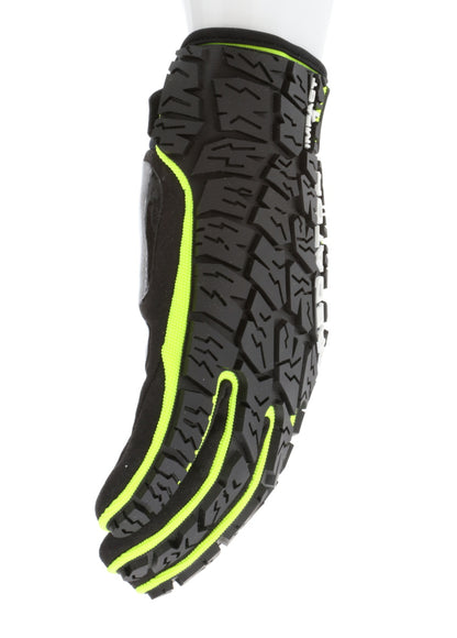 PD2905A - Predator® Mechanics Gloves - Cut Resistant Work Gloves - Made with Alycore™ - Cut and Puncture Protection - Tire Tread Pattern TPR Protects the Back of Hand - Adjustable Wrist Closure with ID Pad