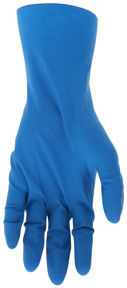 High-Risk Disposable Latex Gloves, Powder Free, 11 Mil, Medical Grade