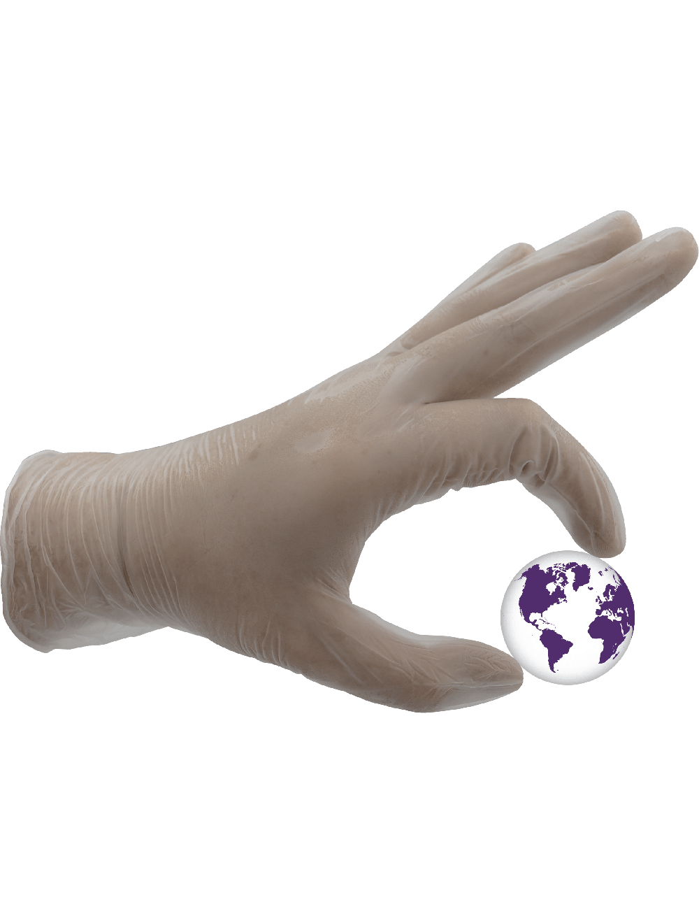 Global Glove - 505PF - Disposable Gloves - rubber coating - clear