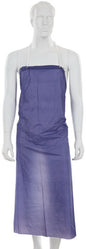 MCR Safety O63R5 - Blue Vinyl Apron - 6 mil Thickness - 35 Inch Width x 48 Inch Length - Raw Edges - Light Protection Against Non-Hazardous Liquids and Sprays