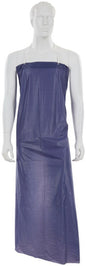 MCR Safety O63R7 - Blue Vinyl Apron - 6 mil Thickness - 35 Inch Width x 55 Inch Length - Raw Edges - Light Protection Against Non-Hazardous Liquids and Sprays