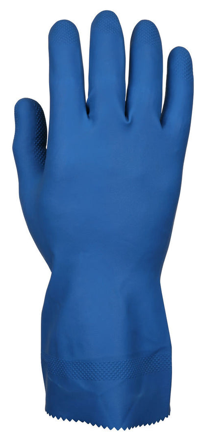 Latex Canners Gloves, 18 Mil, Raised Diamond Grip, Unlined, 12-Inch