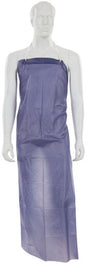 MCR Safety O63S7 - Blue Vinyl Apron - 6 mil Thickness - 35 Inch Width x 55 Inch Length - Sewn Edges -Light Protection Against Non-Hazardous Liquids and Sprays
