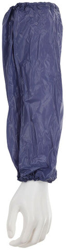 MCR Safety S063E4 - 6 mil Blue Vinyl Sleeves - 18 Inch Length - One Size - Bands at Wrist and Elbow Hold Sleeves in Place - For Lower Arm Protection