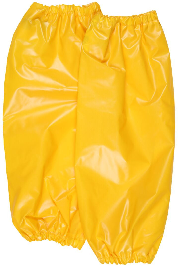 MCR Safety S560E4 - .25mm TPU / Nylon Protective Sleeves - Yellow Sleeves with Elastic on Both Ends - 18 Inches in Length - Reinforced Inner Hook for Hanging - TPU is Resistant to Oils, Fats and Greases — manufacturer image 2