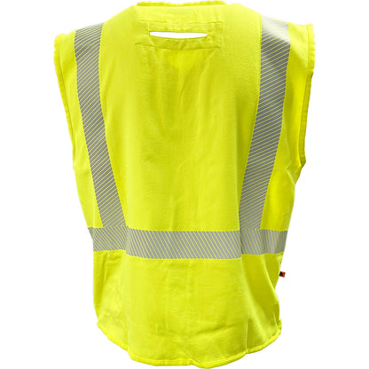 ANSI Type R Class 2 AR/FR Solid Vest With Segmented Tape and "D" Ring Access