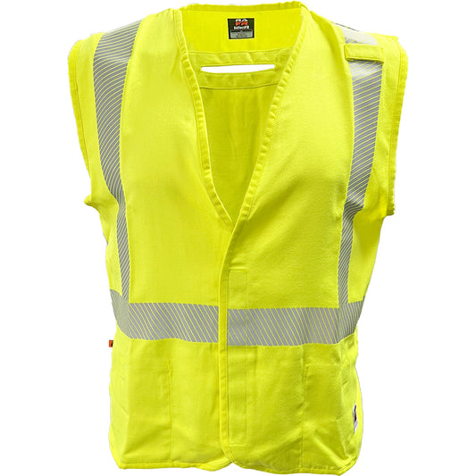 ANSI Type R Class 2 AR/FR Solid Vest With Segmented Tape and "D" Ring Access
