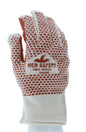 9460K - Red Brick® Terrycloth Work Gloves - Heavyweight 2-Ply Construction - Loop-in Terrycloth - Nitrile Blocks on Both Sides - Heat-Resistant Gloves - Nitrile Blocks Provide Excellent Gripping Power
