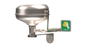 ZING Eyewash, Wall Mount W/ Stainless Steel Push Plate, Pipes And Bowl - Cove - 51124451