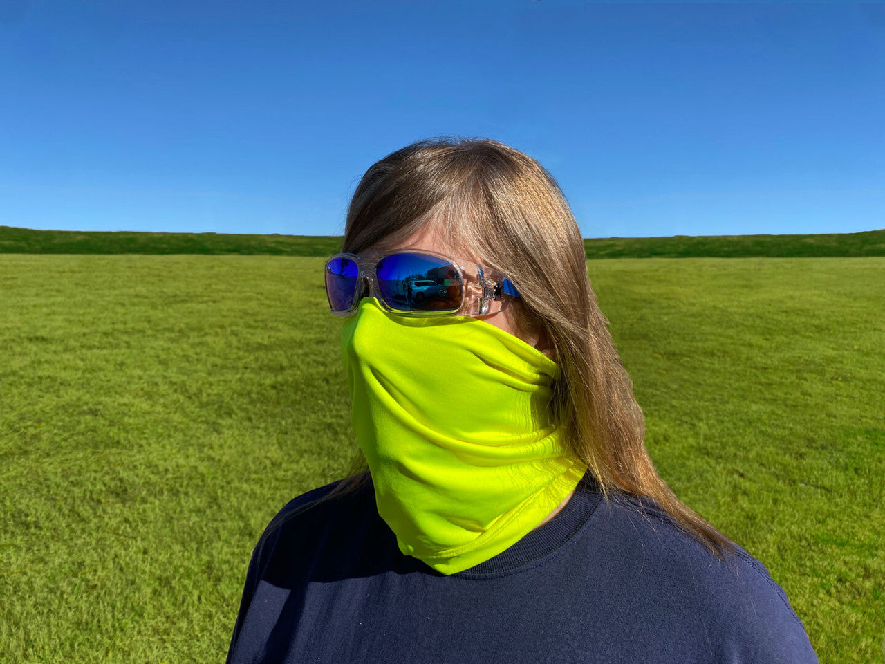 MCR Safety CGNG8 - MCR Safety Cooling Gear - Hi-Visibility Cooling Neck Gaiter - Lightweight Stretch Polyester Spandex Fabric - Machine Washable - Treated to Resist Odors — manufacturer image 7