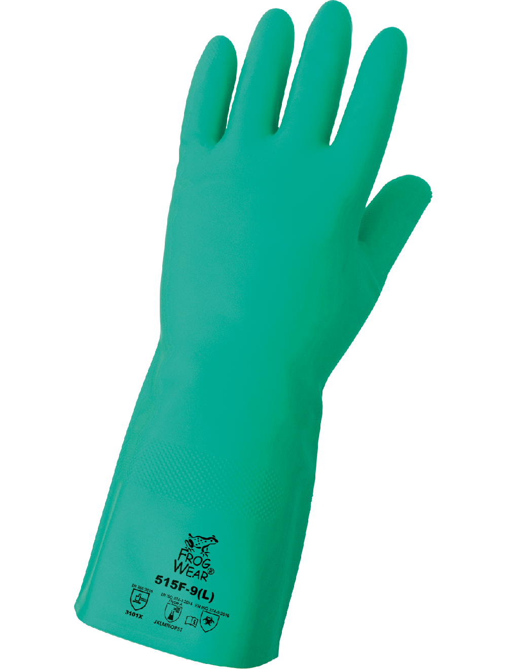 FrogWear® 515F Chemical Handling Gloves - nitrile - green
