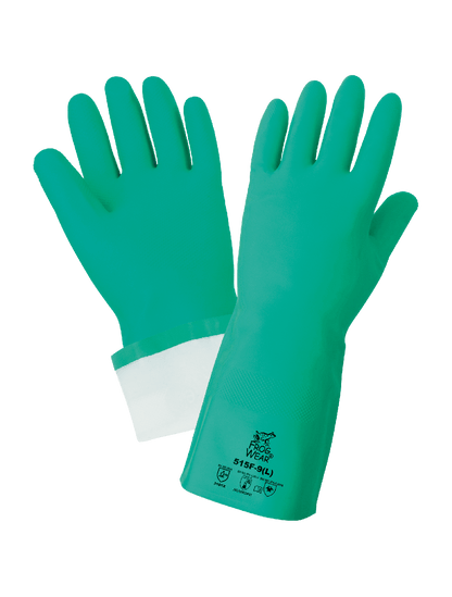 FrogWear® - 515F - Chemical Handling Gloves - nitrile coating - green