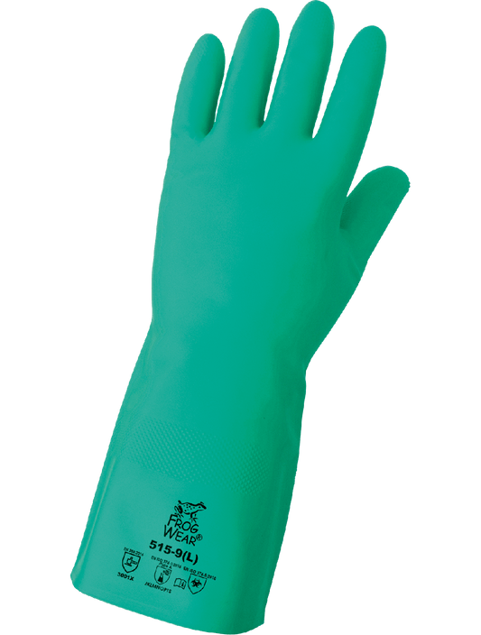FrogWear® 515 Chemical Handling Gloves - nitrile - green