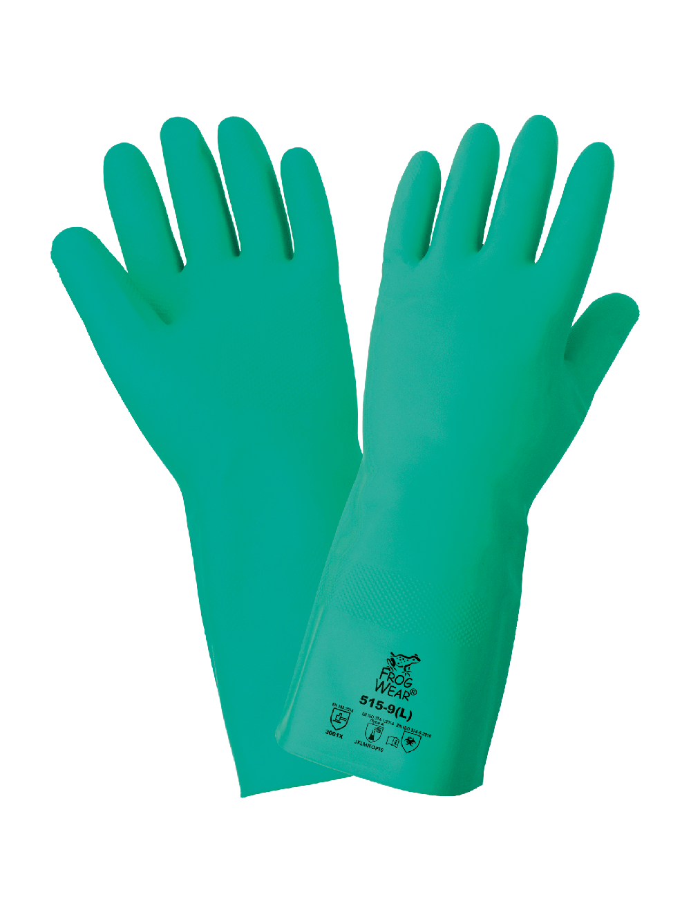 FrogWear® - 515 - Unsupported Gloves - nitrile coating - green