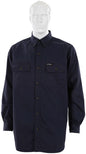 MCR Safety S1N - MCR Safety FR Gear - Flame Resistant (FR) Work Shirt - 100% Cotton - Navy Flame Resistant Shirt - NFPA 70E and NFPA 2112 Compliant