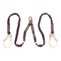 KStrong® 6 ft. Twin leg 100% Tie-Off Internal Design Shock Absorbing Lanyard with (1) Snap Hook and (2) Rebar Hooks (ANSI)