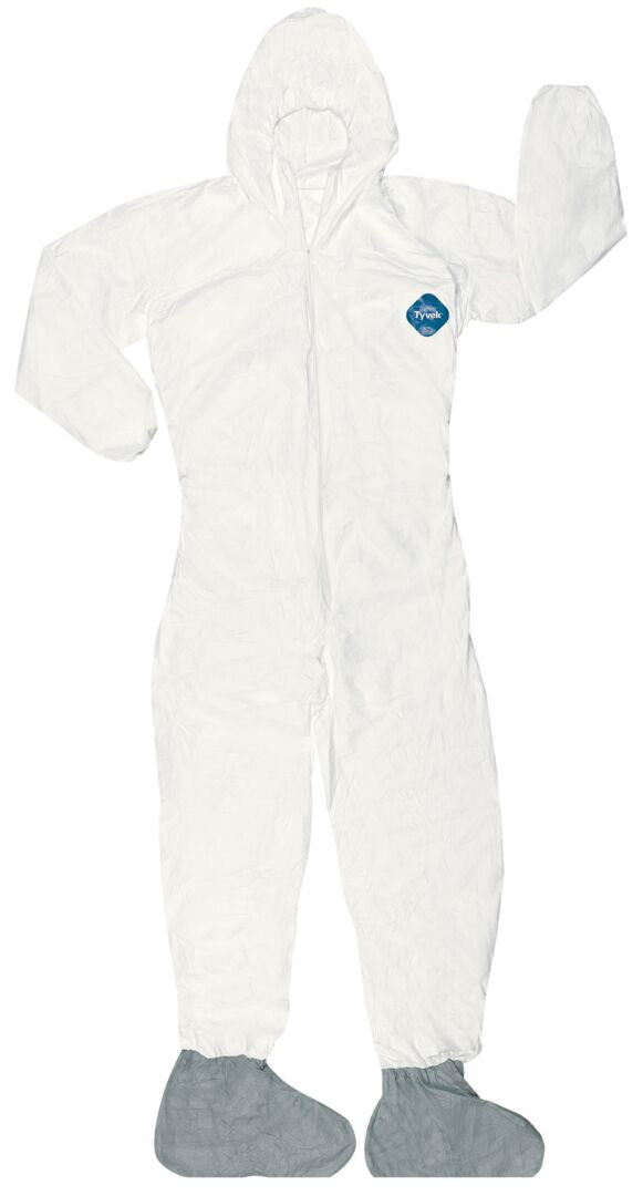 MCR Safety TY122S - DuPont™ Tyvek® Coverall - Attached Hood and Boots - Elastic Sleeves and Ankles - Zipper Front Closure — manufacturer image 4