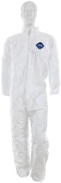 MCR Safety TY125S - DuPont™ Tyvek® Coverall - Collared Neck - Zipper Front Closure - Elastic Sleeves and Ankles