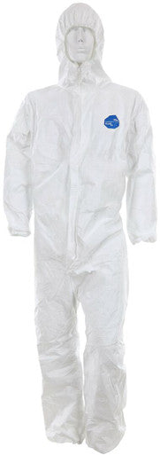 MCR Safety TY127S - DuPont™ Tyvek® Coverall - Zipper Front Closure - Elastic Sleeves and Ankles - Attached Hood