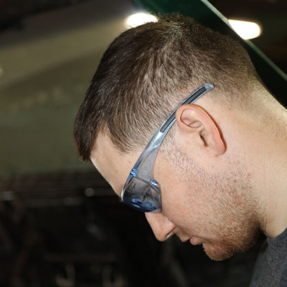 MCR Safety HK1 - Hulk® HK1 Series Safety Glasses - Soft, Secure TPR Nose Piece - Non-Slip Soft Temple Inserts - Generous Lens Provides Excellent Eye Coverage — manufacturer image 7