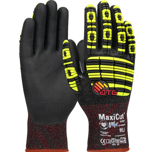 MaxiCut® Ultra™ Seamless Knit Engineered Yarn with Impact Protection and Premium Nitrile Coated MicroFoam Grip plus AD-APT™ Technology - Touchscreen Compatible