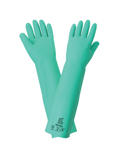 FrogWear® - 522 - Unsupported Gloves - nitrile coating - green