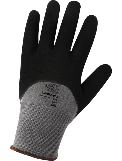 Tsunami Grip® Double-Dipped Mach Finish Nitrile Coated Nylon Gloves are Anti-Static/Electrostatic Compliant - 530MFG