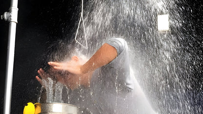 ZING Safety Shower/Eyewash With Pull Rod And Push Plate, Stainless Steel Bowl And Pipe - official Zing product image 3