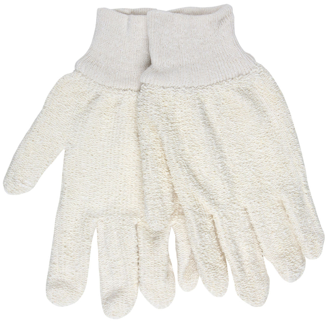 9401KM - Terrycloth Work Gloves - 18 Ounce Regular Weight Loop-Out Fabric - Seamless and Reversible - Comfortable Knit Wrist - Size Medium - Soft, Comfortable Loop-Out Terry Cloth is Good for General Purpose Applications