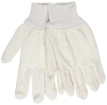 9401KM - Terrycloth Work Gloves - 18 Ounce Regular Weight Loop-Out Fabric - Seamless and Reversible - Comfortable Knit Wrist - Size Medium - Soft, Comfortable Loop-Out Terry Cloth is Good for General Purpose Applications