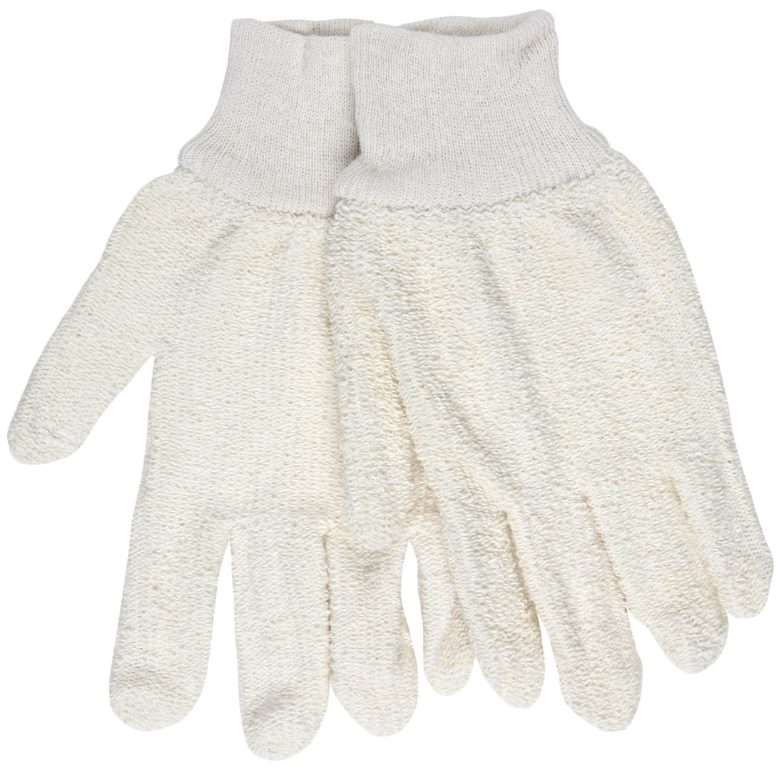 9401KM - Terrycloth Work Gloves - 18 Ounce Regular Weight Loop-Out Fabric - Seamless and Reversible - Comfortable Knit Wrist - Size Medium - Soft, Comfortable Loop-Out Terry Cloth is Good for General Purpose Applications