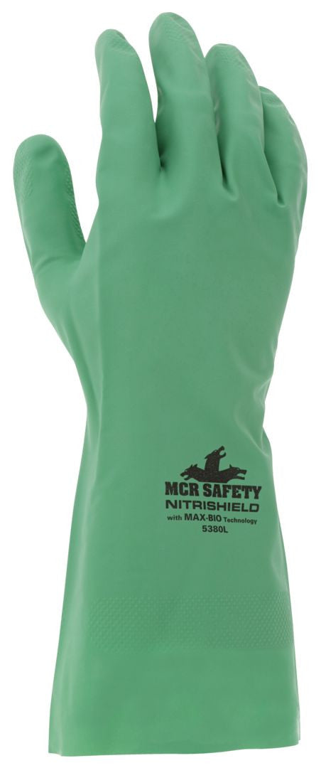 NitriShield Disposable Nitrile Gloves, 8 Mil, Biodegradable, 12-Inch