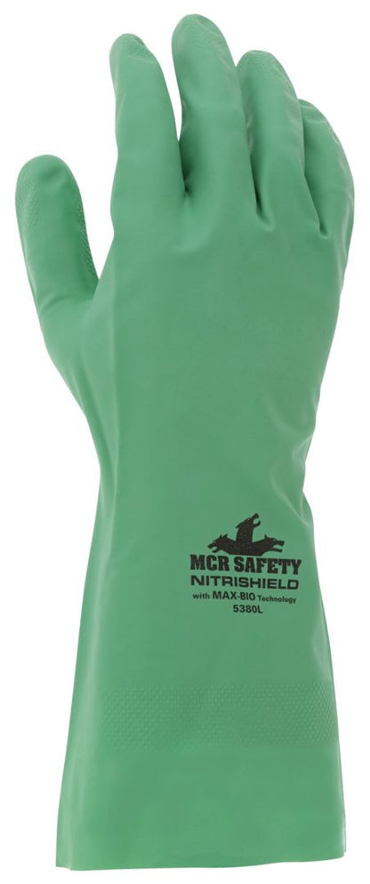 NitriShield Disposable Nitrile Gloves, 8 Mil, Biodegradable, 12-Inch