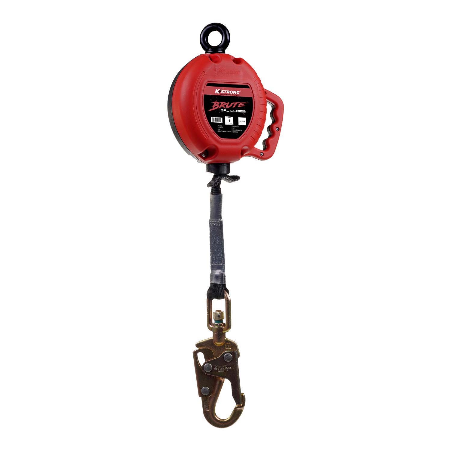 KStrong® BRUTE™ 11 ft. Web SRL with Swivel Snap Hook. Includes Installation Carabiner (ANSI)