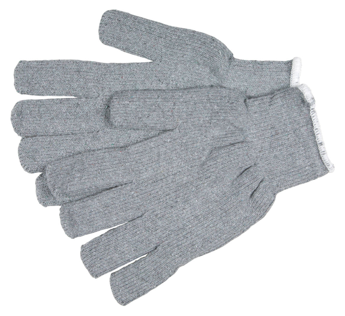 9413KM - Gray Terrycloth Work Gloves - 16 Ounce Regular Weight - Loop-in Fabric - Seamless and Reversible - Comfortable Knit Wrist - Gray Color Helps Hide Dirt and Grime