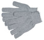 9413KM - Gray Terrycloth Work Gloves - 16 Ounce Regular Weight - Loop-in Fabric - Seamless and Reversible - Comfortable Knit Wrist - Gray Color Helps Hide Dirt and Grime