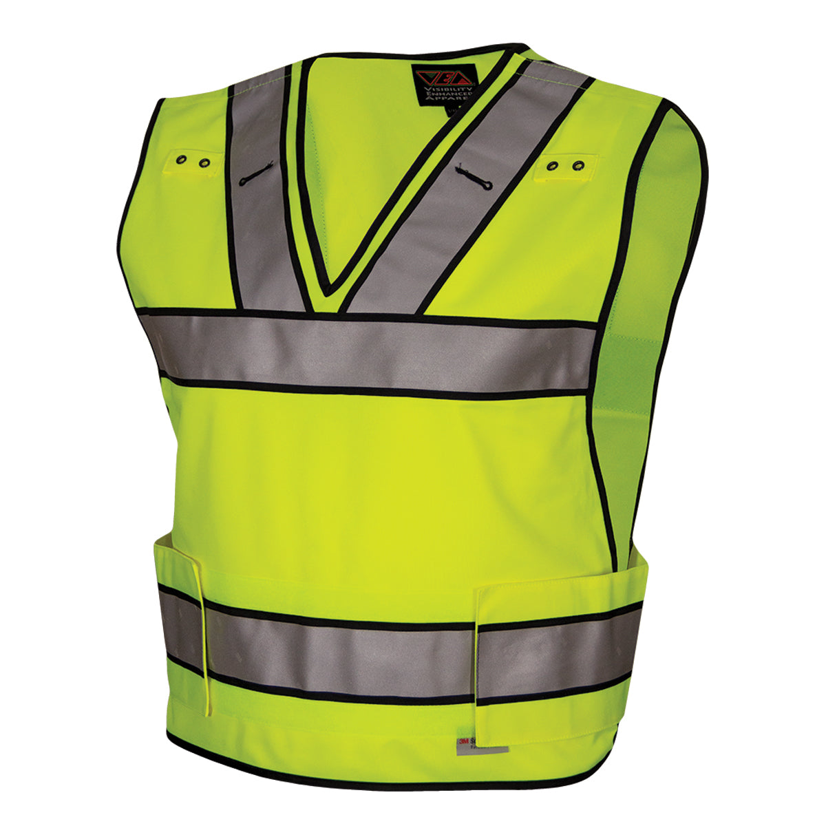 PIP Reflective Apparel 549ST ANSI Type P Class 2 Public Safety Breakaway Vest with V-Neck