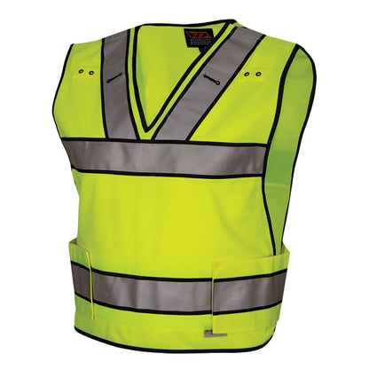 PIP Reflective Apparel 549ST ANSI Type P Class 2 Public Safety Breakaway Vest with V-Neck