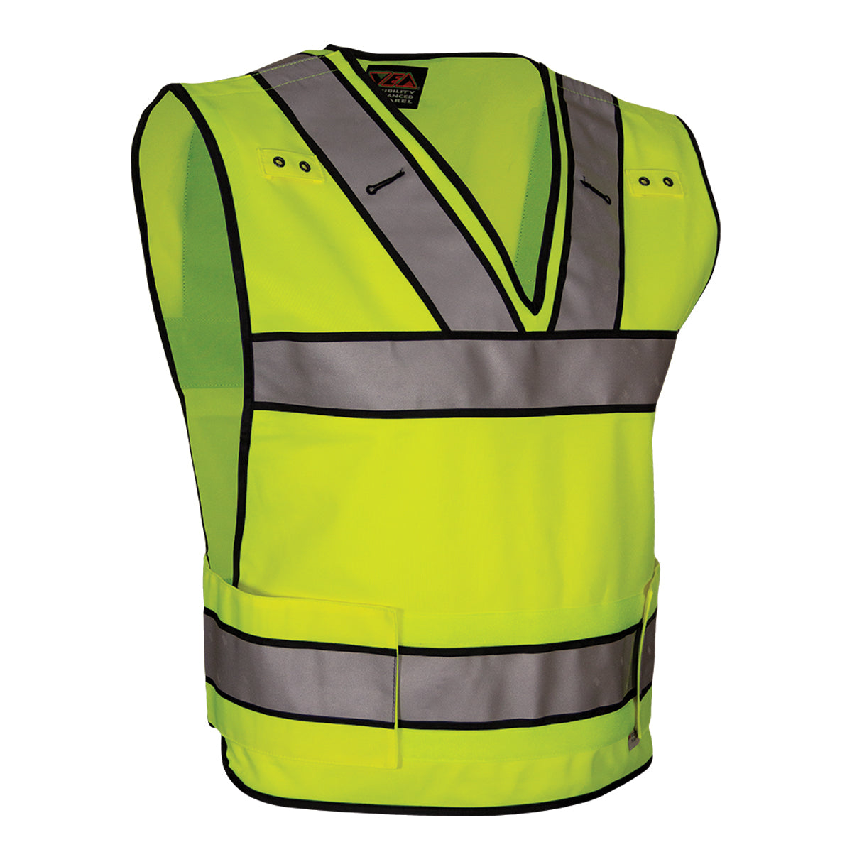 PIP Reflective Apparel 549ST ANSI Type P Class 2 Public Safety Breakaway Vest with V-Neck