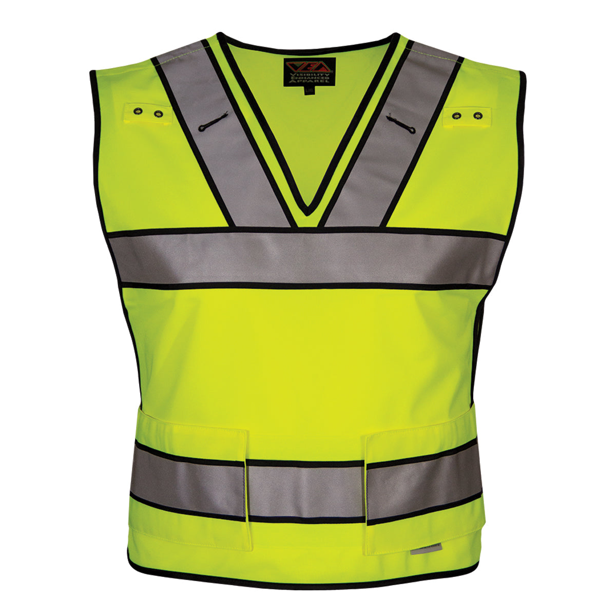 PIP Reflective Apparel 549ST ANSI Type P Class 2 Public Safety Breakaway Vest with V-Neck