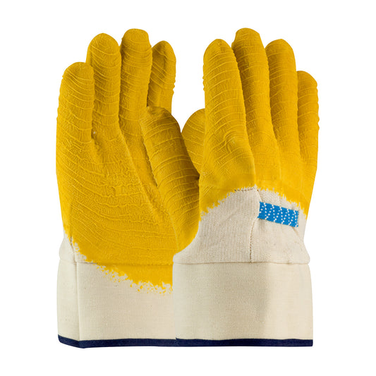 PIP 55-3273 – Latex Coated Glove with Jersey Liner and Crinkle Finish on Palm, Fingers & Knuckles - Plasticized Safety Cuff