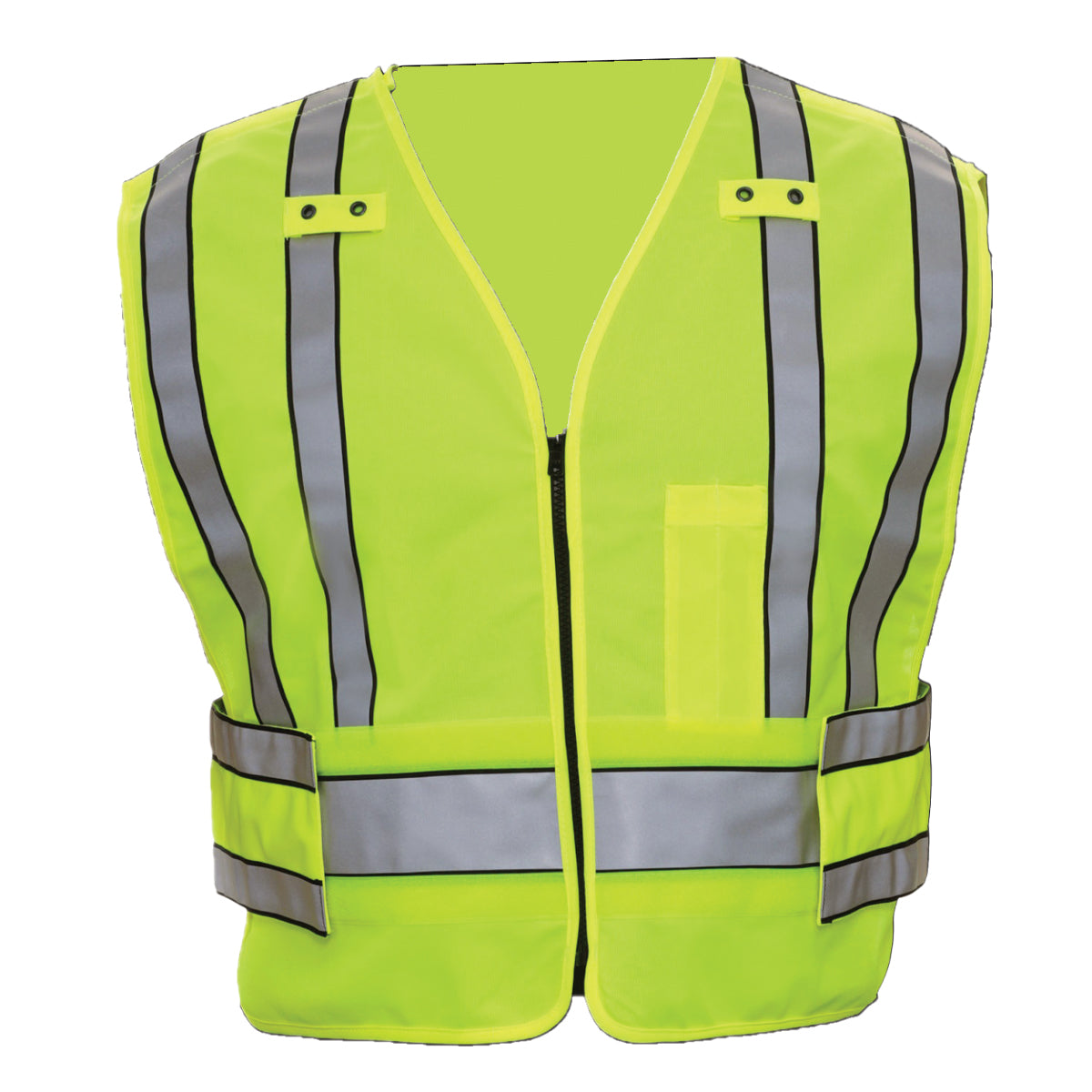 PIP Reflective Apparel 551ST ANSI Type P Class 2 Public Safety Tactical Breakaway Vest with V-Neck