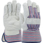 PIP 5555 – Pigskin Leather Palm Glove with Fabric Back and Natural Thermal Lining - Rubberized Safety Cuff