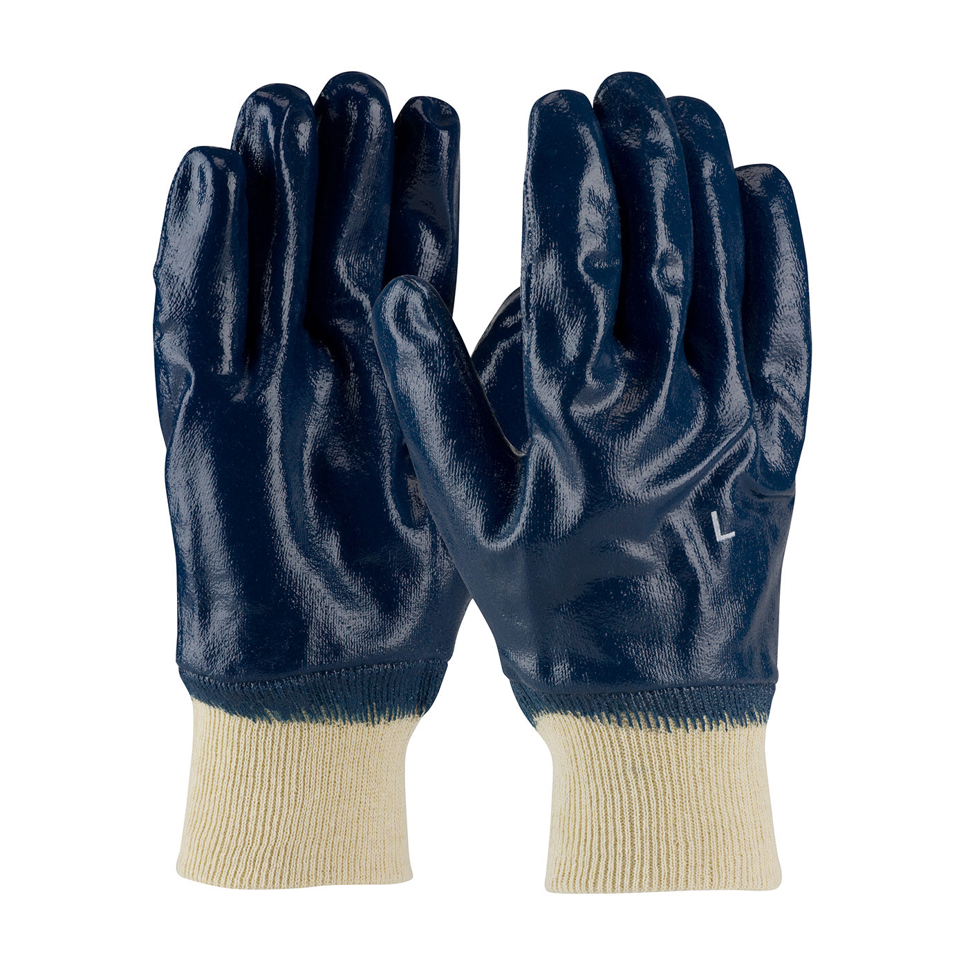 PIP 56-3152 – Nitrile Dipped Glove with Jersey Liner and Smooth Finish on Full Hand - Knit Wrist