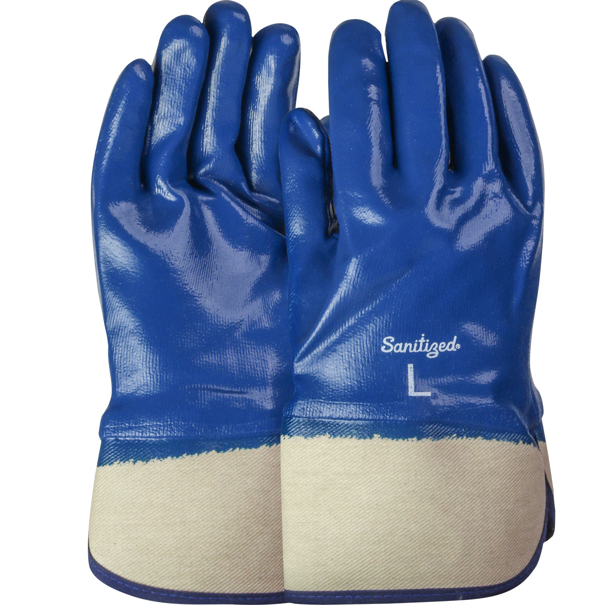 PIP 56-3154 – Nitrile Dipped Glove with Jersey Liner and Smooth Finish on Full Hand - Plasticized Safety Cuff