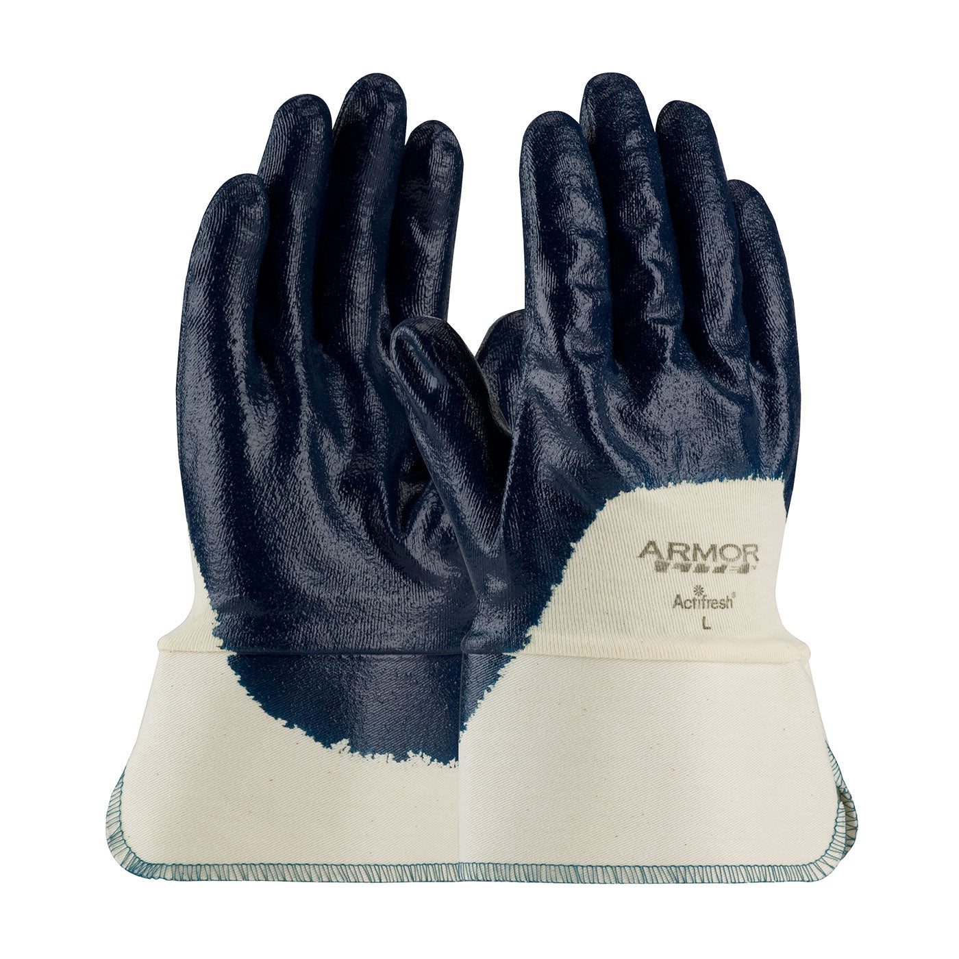 ATG 56-3175 – Nitrile Dipped Glove with Interlock Liner and Textured Finish on Palm, Fingers & Knuckles - Safety Cuff