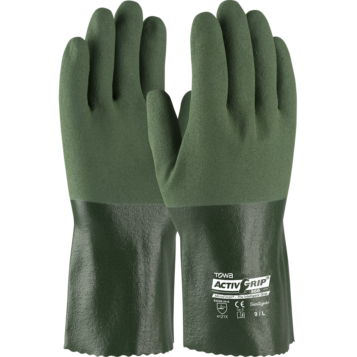 Towa 56-AG566 – Nitrile Coated Glove with Cotton Liner and MicroFinish Grip - 12"