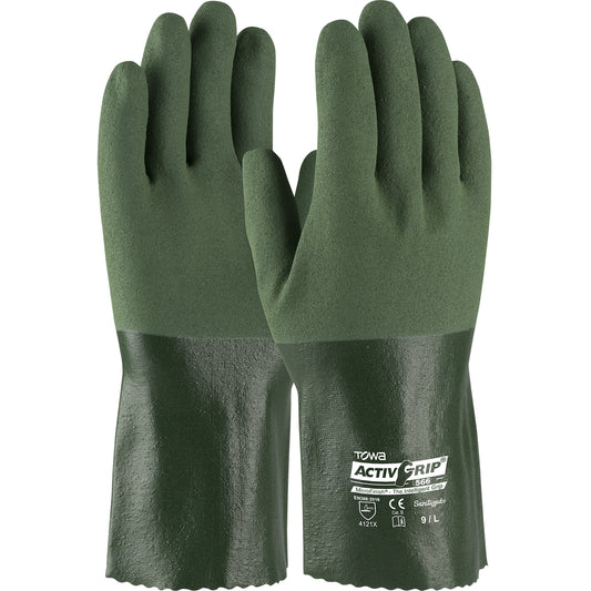 Towa 56-AG566 – Nitrile Coated Glove with Cotton Liner and MicroFinish Grip - 12"
